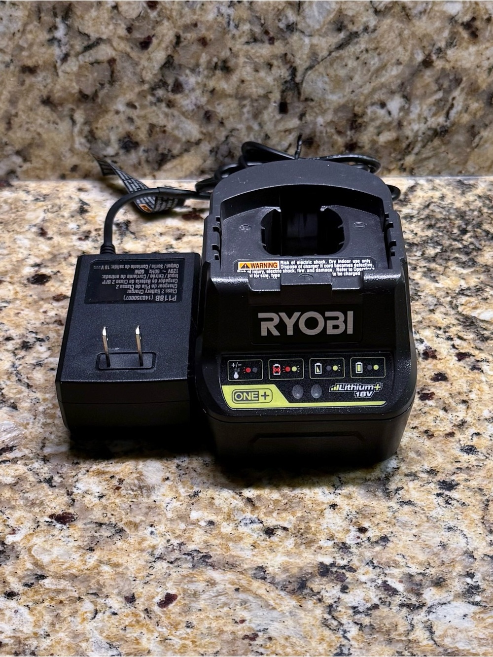 Ryobi 18V ONE+ Lithium-Ion Battery Charger Only P118B